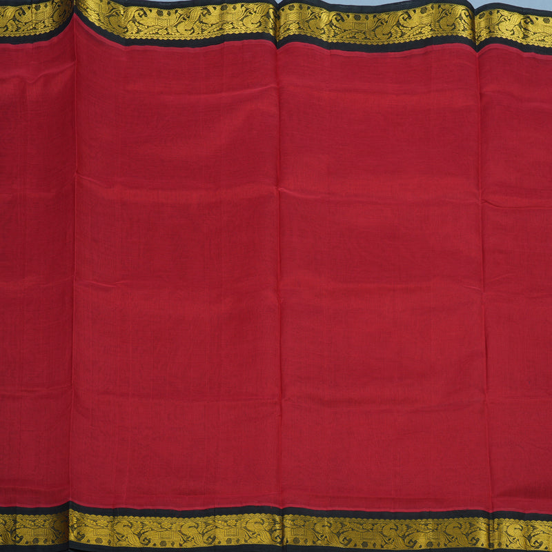 Hayagrivas Red Pure Silk Cotton Saree KBE415E11-2