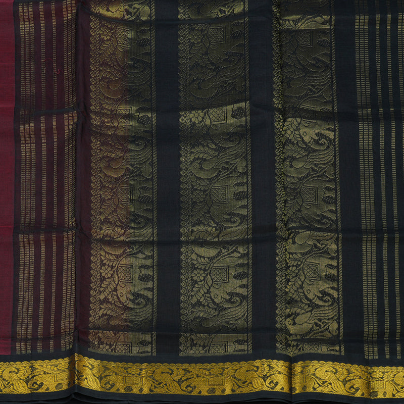 Hayagrivas Red Pure Silk Cotton Saree KBE415E11-2