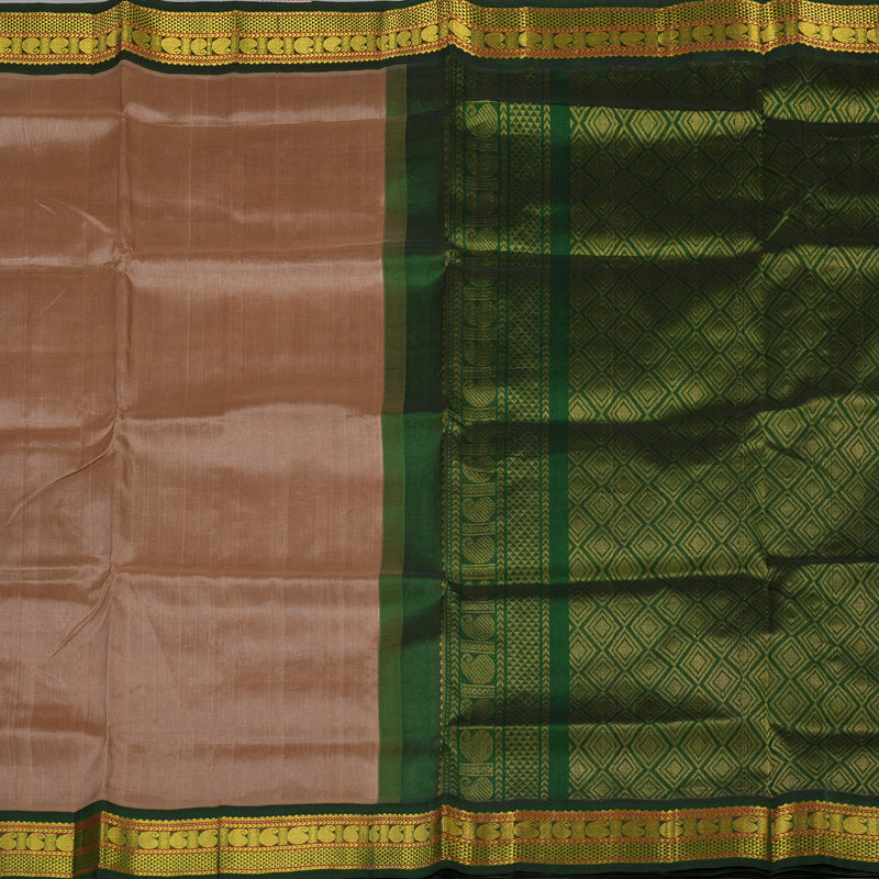 Hayagrivas Handloom Pure Silk Cotton Saree in Graceful Sandal Beige KBE415E11-24