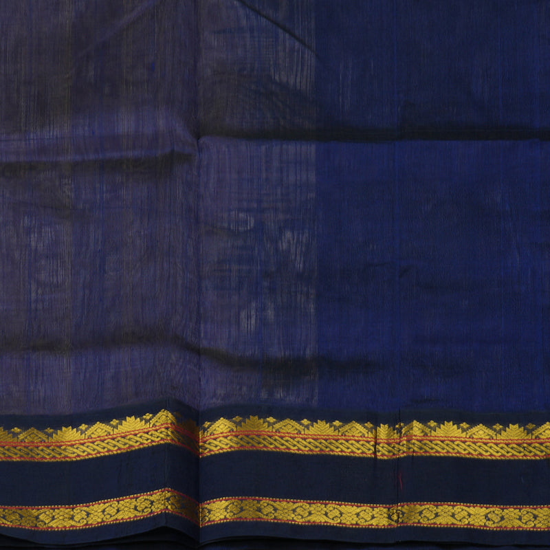 Hayagrivas Pure Silk Cotton Saree in Beige with Purplish Blue KBE415E11-9