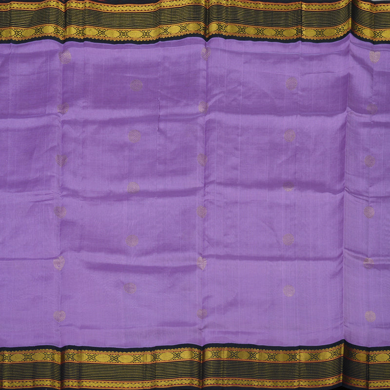 Hayagrivas Pure Silk Cotton Saree in Lavender with Navy Blue KBE415E5-7