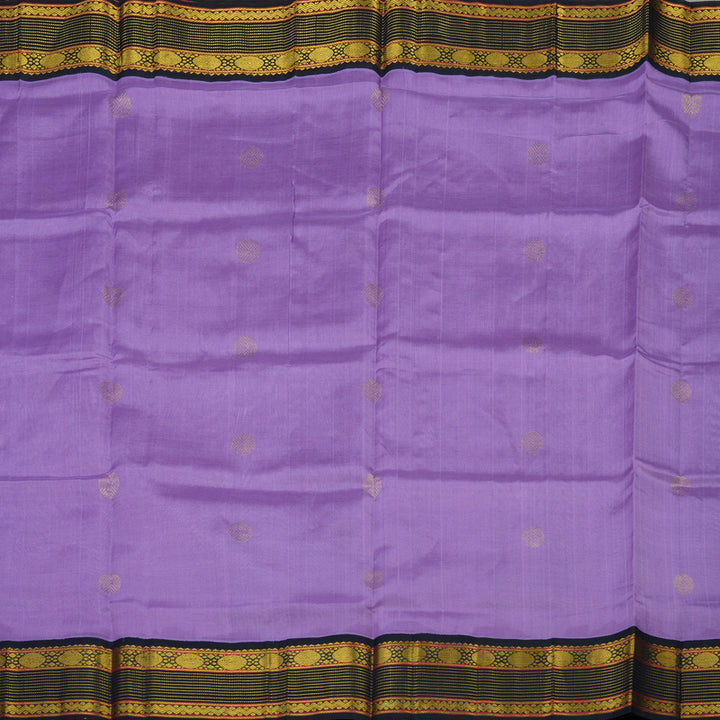Hayagrivas Pure Silk Cotton Saree in Lavender with Navy Blue KBE415E5-7