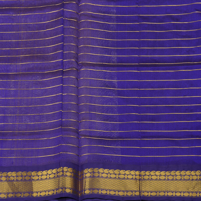 Hayagrivas Pure Silk Cotton saree in Sandal with Purple KBE415E6-3