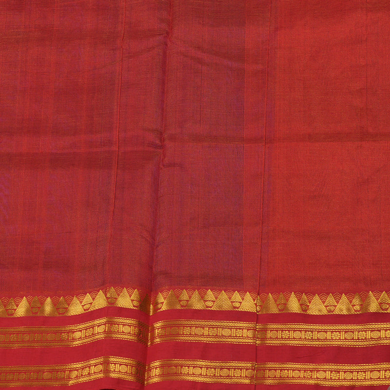 Hayagrivas Handloom Pure Silk Cotton Saree in Bold-toned Blue KBE415E7-2