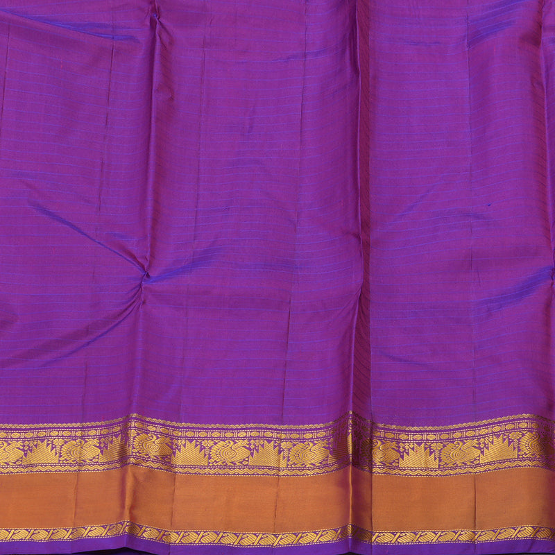 Hayagrivas Handloom kanjivaram silk saree in Purplish pink with purple  KBE418E1-38