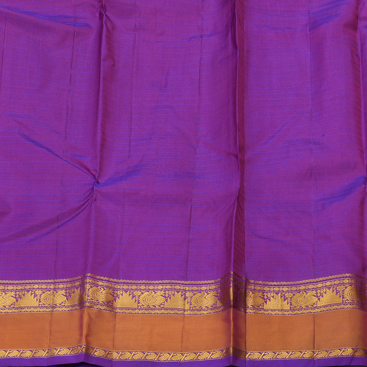 Hayagrivas Handloom kanjivaram silk saree in Purplish pink with purple  KBE418E1-38