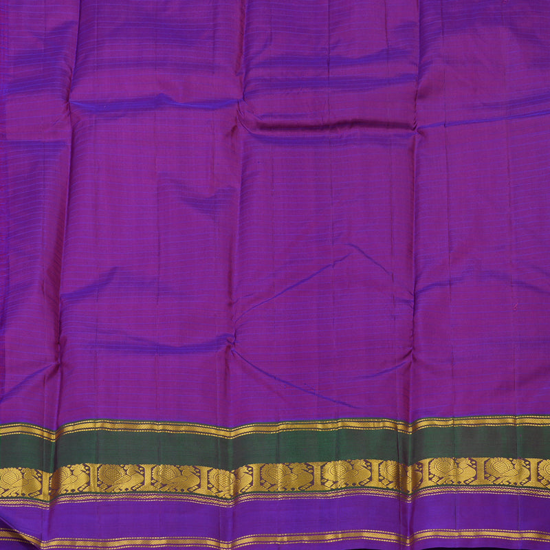 Hayagrivas Handloom Pure Kanjivaram Silk Saree in Chic Pink KBE418E1-9