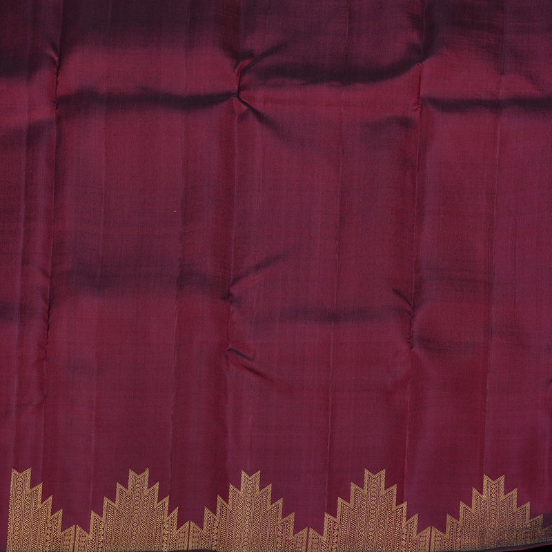 Hayagrivas Handloom Kanjivaram Silk Saree in Mystic Blue KBE41D3-1