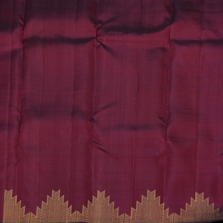 Hayagrivas Handloom Kanjivaram Silk Saree in Mystic Blue KBE41D3-1