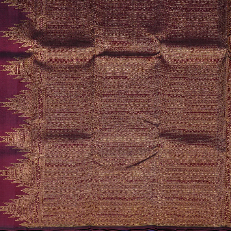 Hayagrivas Handloom Kanjivaram Silk Saree in Mystic Blue KBE41D3-1