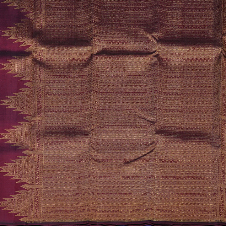 Hayagrivas Handloom Kanjivaram Silk Saree in Mystic Blue KBE41D3-1