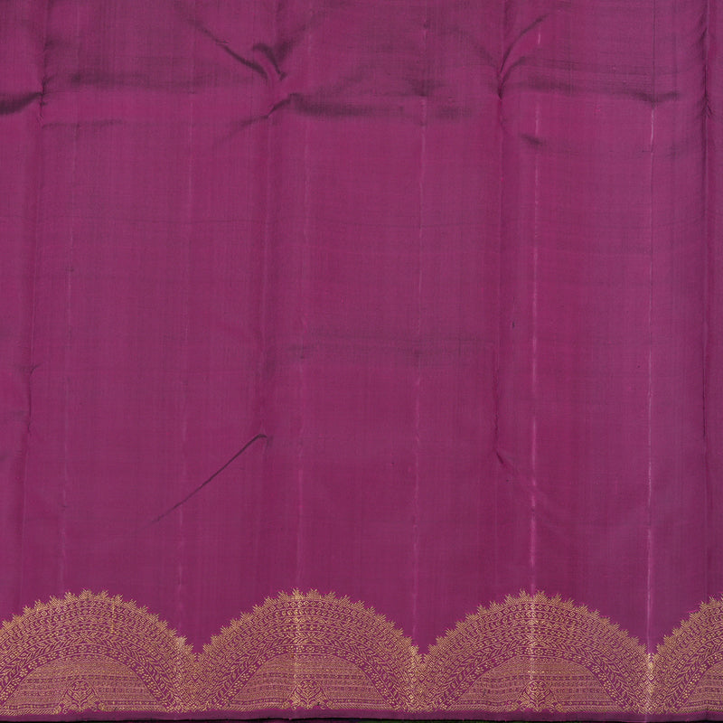 Hayagrivas Handloom Pure Kanjivaram Silk Saree in Timeless Blue KBE41D5-1