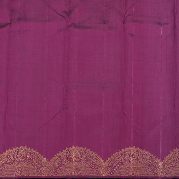 Hayagrivas Handloom Pure Kanjivaram Silk Saree in Timeless Blue KBE41D5-1