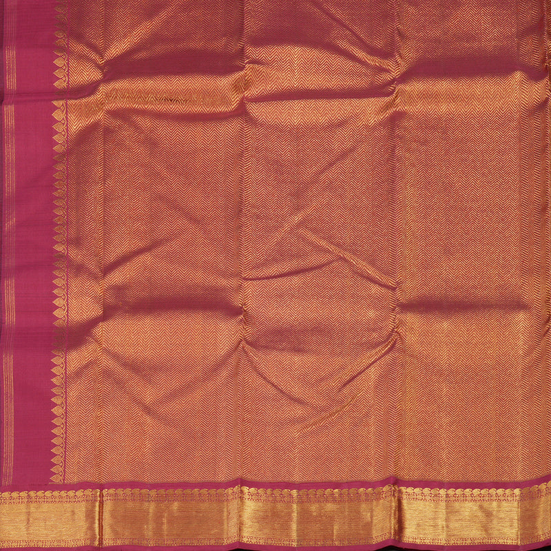 Hayagrivas Handloom Pure Kanjivaram Silk Saree in Magnetic Bluish Grey KBE420E4-2