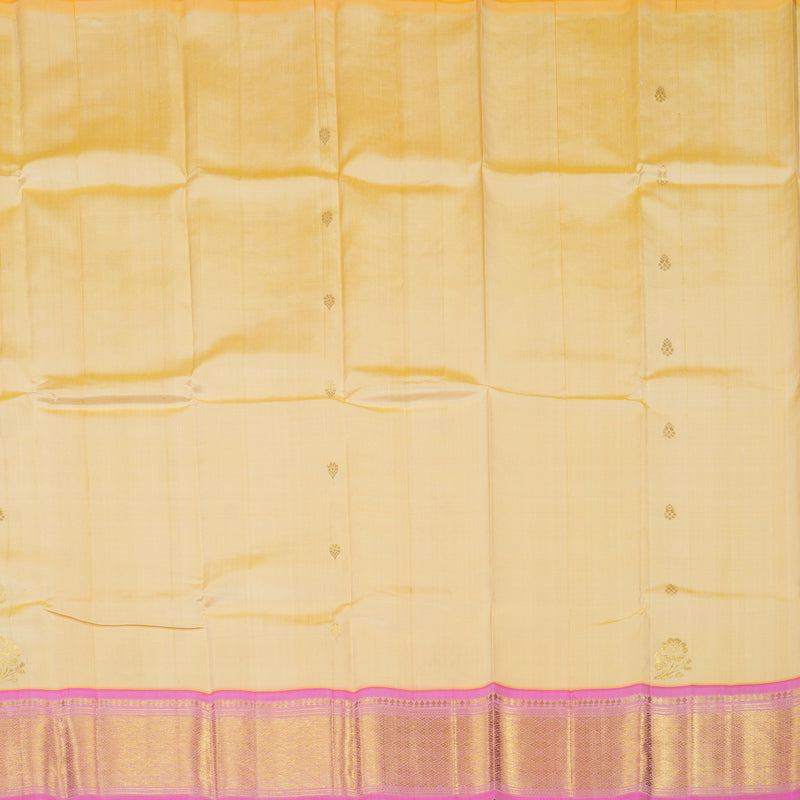 Hayagrivas Sandal Pure One-sided Border Kanjivaram Silk saree KBE431E1-2