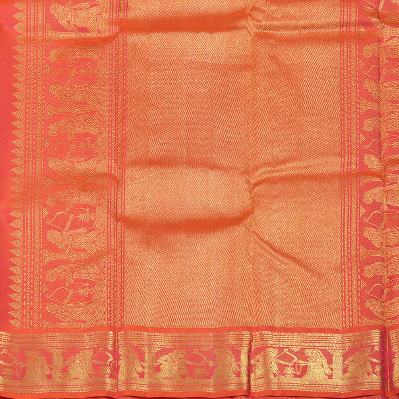 Hayagrivas Handloom Pure Kanjivaram Silk Saree in Attractive Green KBE439E2-1