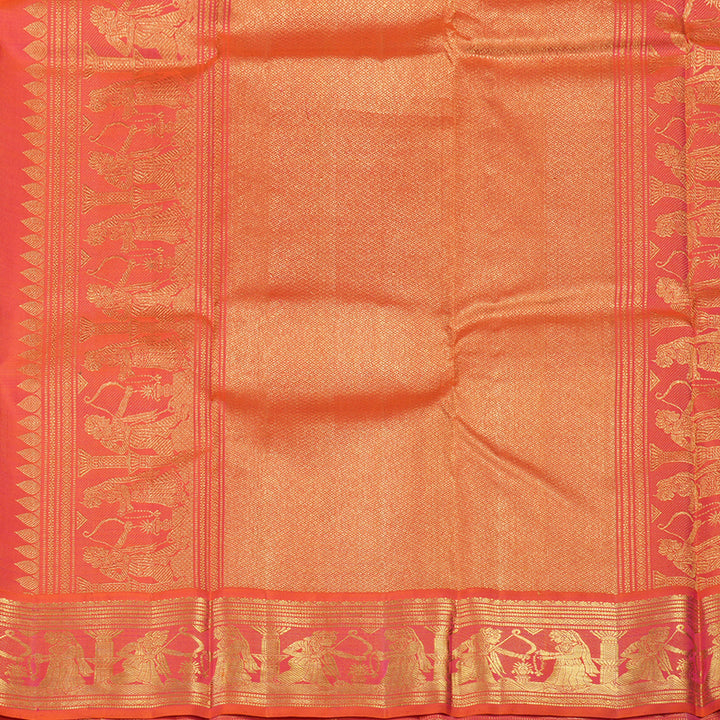 Hayagrivas Handloom Pure Kanjivaram Silk Saree in Attractive Green KBE439E2-1