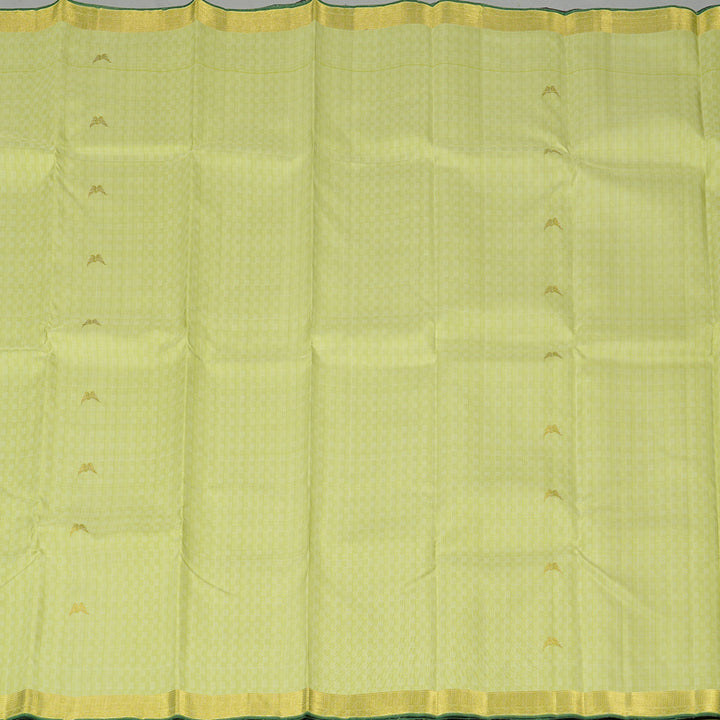 Hayagrivas Apple Green Handloom Kanjivaram Silk Saree KBE43D3-1