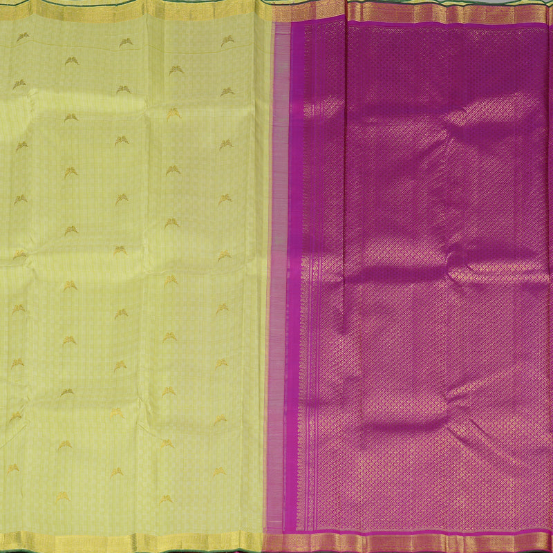 Hayagrivas Apple Green Handloom Kanjivaram Silk Saree KBE43D3-1