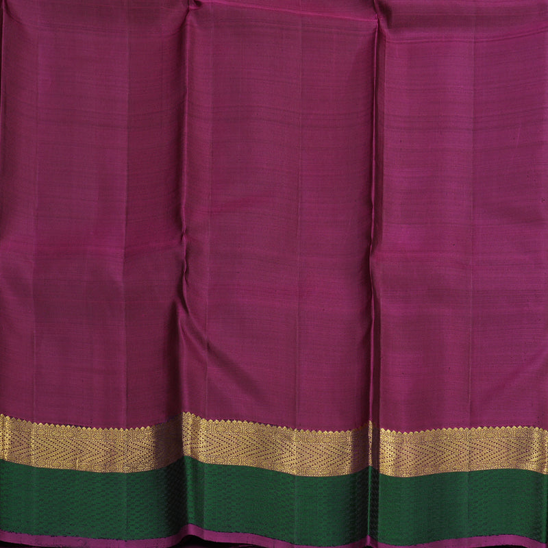 Hayagrivas Handloom Pure Kanjivaram Silk Saree in Intense Honey Mustard KBE441E12-1