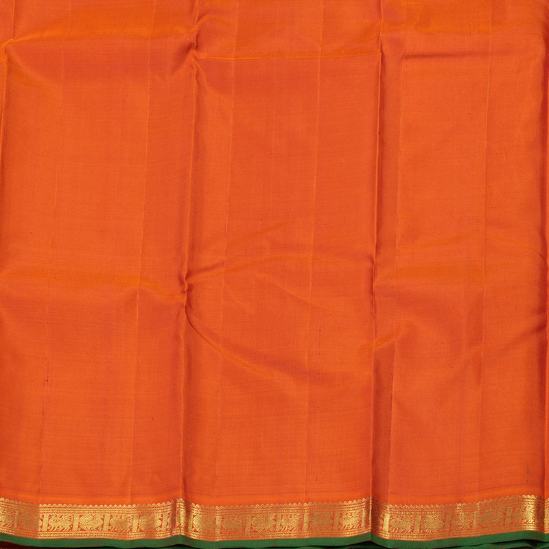Hayagrivas Handloom Pure Kanjivaram Silk Saree in Lustrous Maroon KBE441E20-1