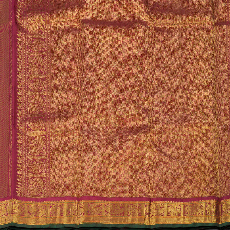 Hayagrivas Handloom Pure Kanjivaram Silk Saree in Glorious Sandal Beige KBE441E8-1