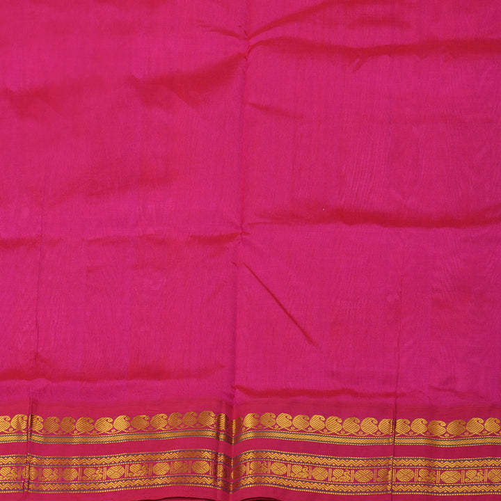Hayagrivas Pure Silk Cotton Saree in Candy Pink with Pink KBE446E1-11