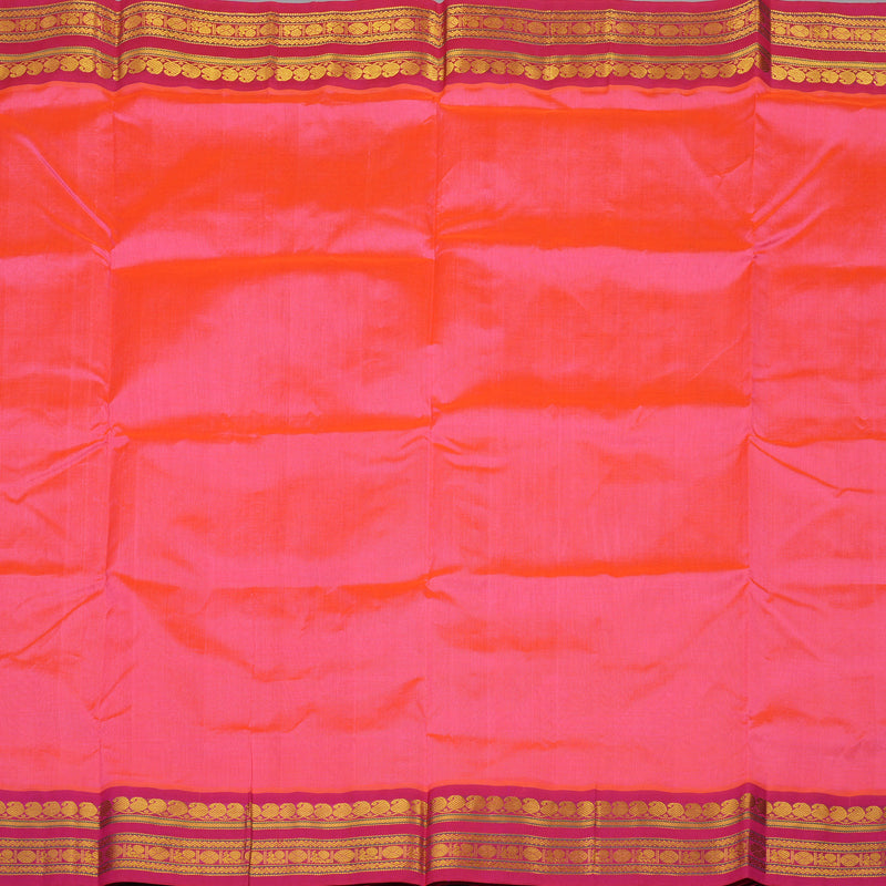 Hayagrivas Pure Silk Cotton Saree in Candy Pink with Pink KBE446E1-11