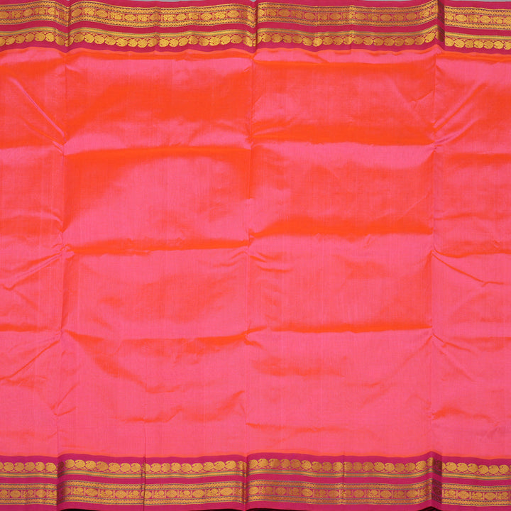 Hayagrivas Pure Silk Cotton Saree in Candy Pink with Pink KBE446E1-11