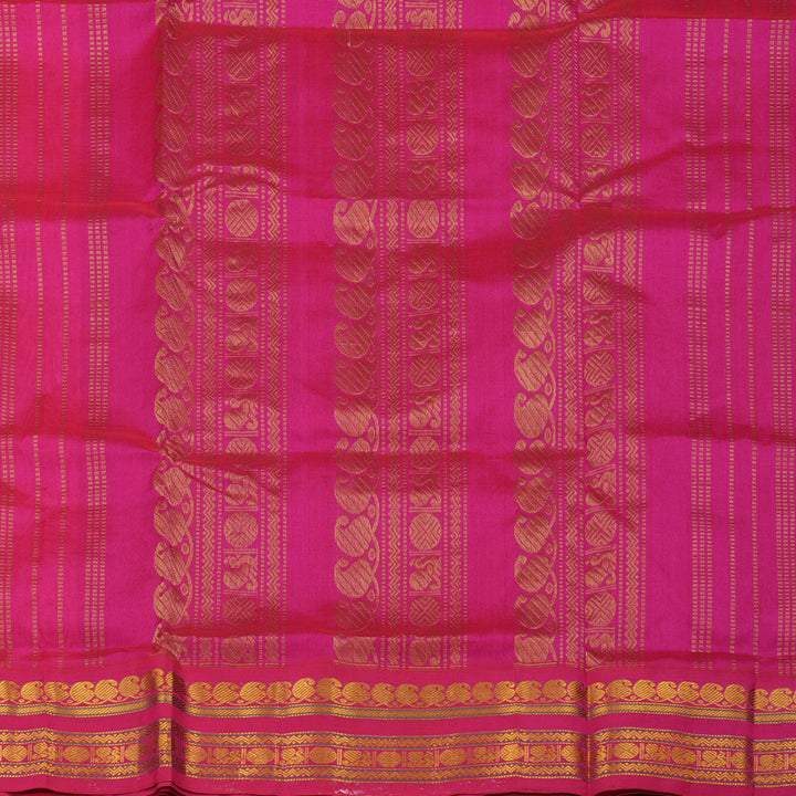 Hayagrivas Pure Silk Cotton Saree in Candy Pink with Pink KBE446E1-11