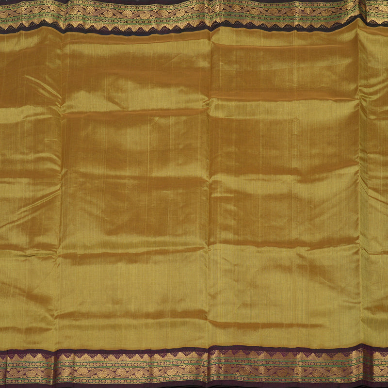 Hayagrivas Handloom Pure Silk Cotton Saree in Ethereal Sandal KBE446E1-23
