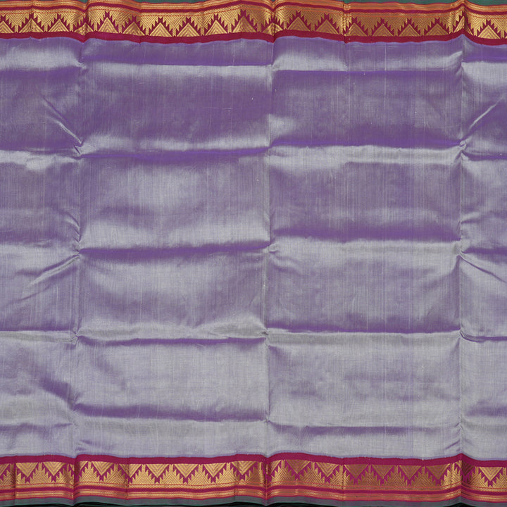 Hayagrivas Handloom Pure Silk Cotton Saree in Delicate Lavender KBE446E1-8