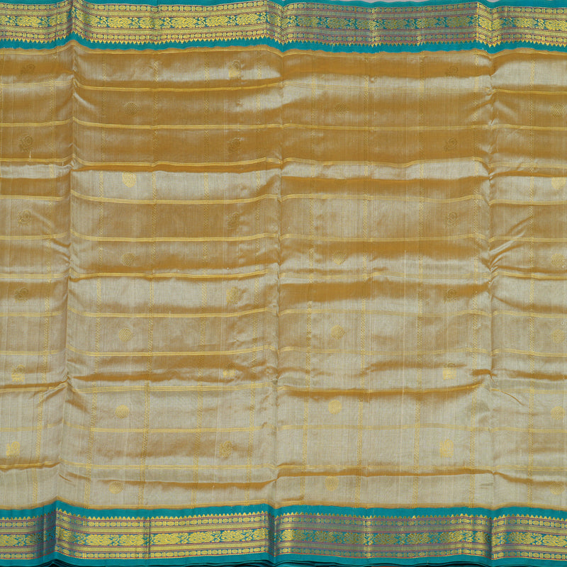 Hayagrivas Handloom Pure Silk Cotton Saree in Understated Beige KBE446E11-5