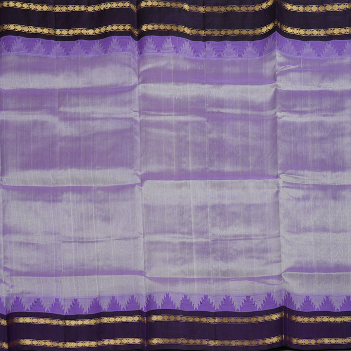 Hayagrivas Handloom Pure Silk Cotton Saree in Vivid Lavender KBE446E13-2