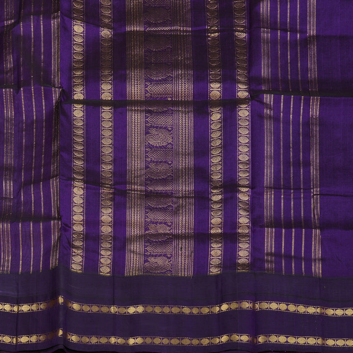 Hayagrivas Handloom Pure Silk Cotton Saree in Vivid Lavender KBE446E13-2