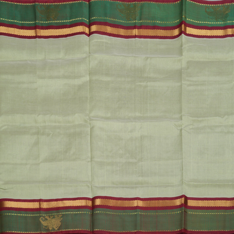 Hayagrivas Handloom kanjivaram silk cotton saree in Silver grey with manthalir KBE446E15-1