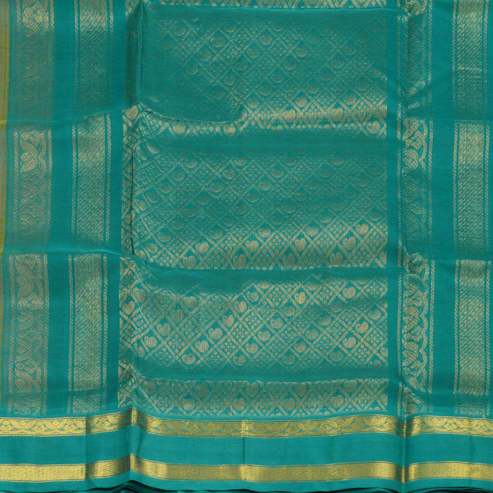 Hayagrivas Handloom Pure Silk Cotton Saree in Ethereal Sandal KBE446E3-1