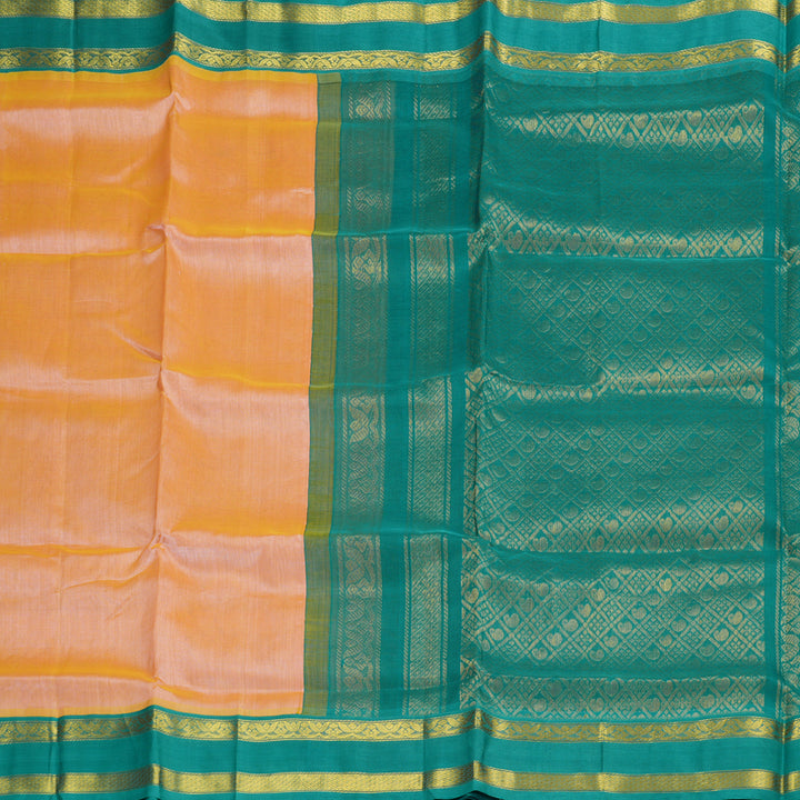 Hayagrivas Handloom Pure Silk Cotton Saree in Ethereal Sandal KBE446E3-1