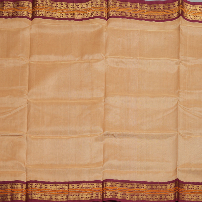 Hayagrivas Handloom Pure Silk Cotton Saree in Dreamy Sandal KBE446E3-2