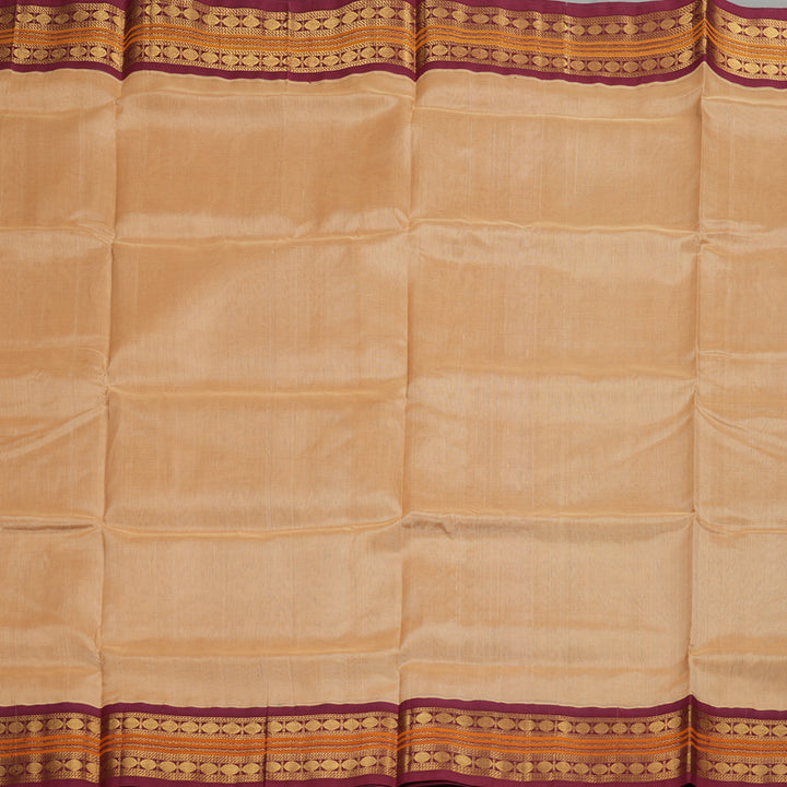 Hayagrivas Handloom Pure Silk Cotton Saree in Dreamy Sandal KBE446E3-2