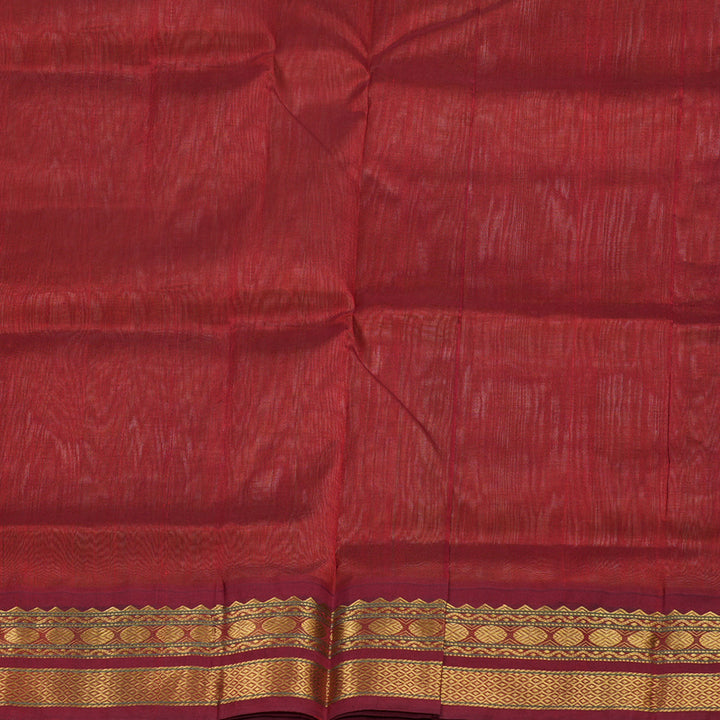Hayagrivas Handloom Pure Silk Cotton Saree in Whimsical Sandal KBE446E3-8