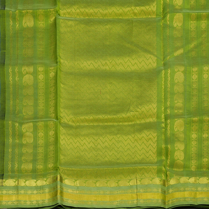 Hayagrivas Handloom Pure Silk Cotton Saree in Radiant Dark Sky Blue KBE446E4-1