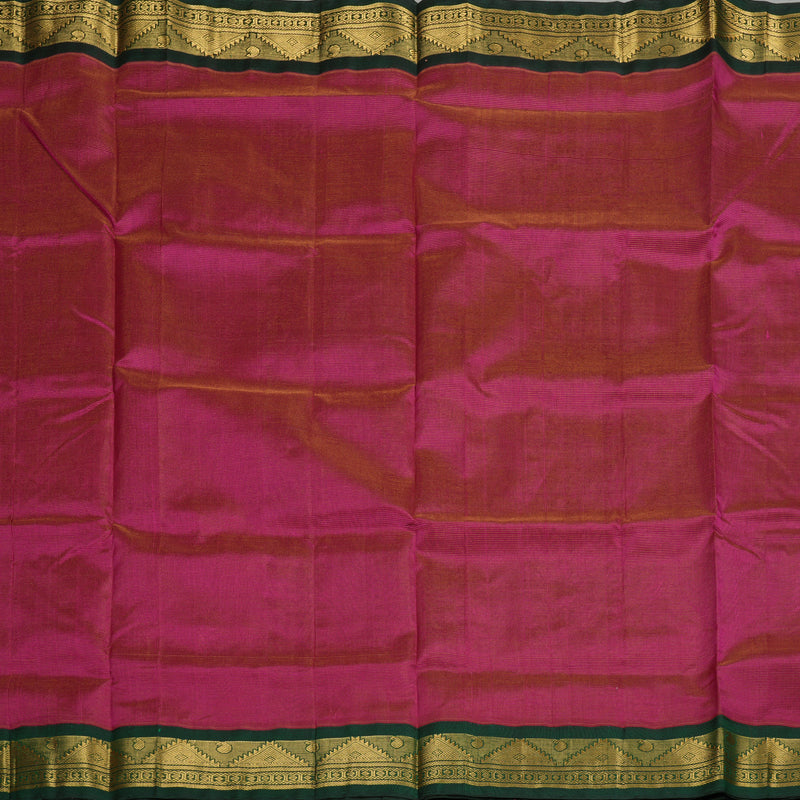 Hayagrivas Handloom Pure Silk Cotton Saree in Striking Purple KBE446E5-6