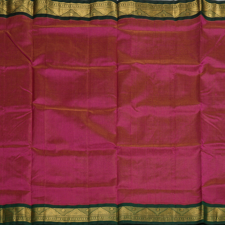 Hayagrivas Handloom Pure Silk Cotton Saree in Striking Purple KBE446E5-6