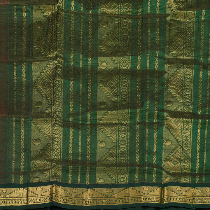 Hayagrivas Handloom Pure Silk Cotton Saree in Striking Purple KBE446E5-6
