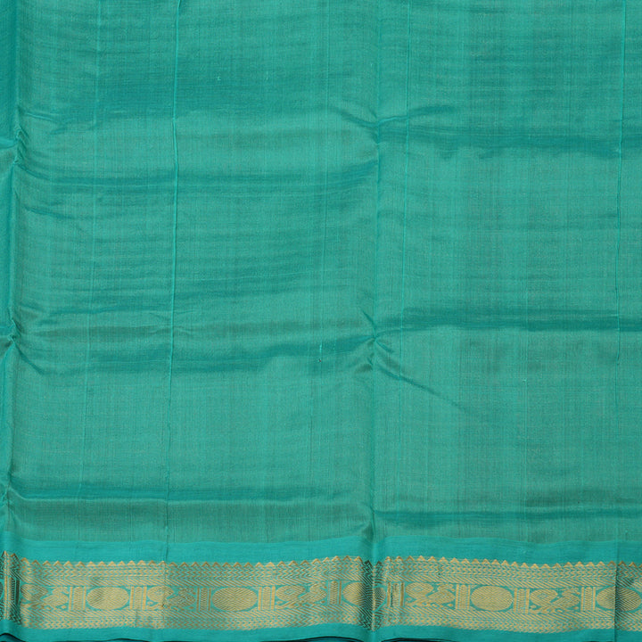 Hayagrivas Pure Silk Cotton saree in Purple with Sea Blue KBE446E6-1