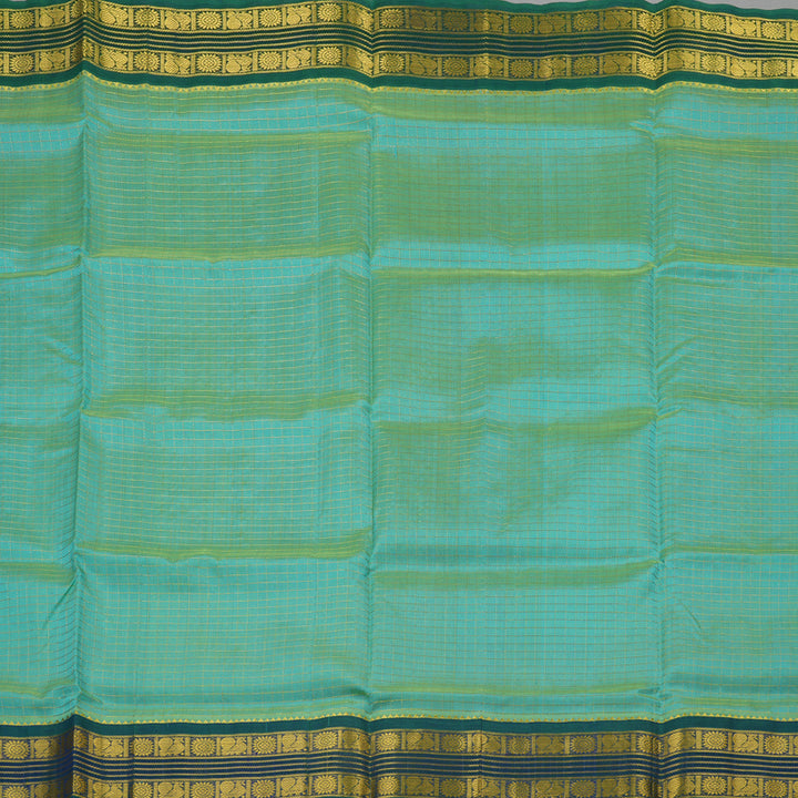 Hayagrivas Pure Silk Cotton saree in Pastel Green with Mayilkazhuthu KBE446E6-3