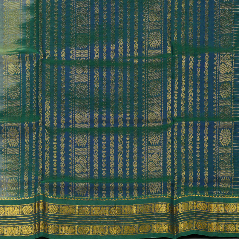 Hayagrivas Pure Silk Cotton saree in Pastel Green with Mayilkazhuthu KBE446E6-3