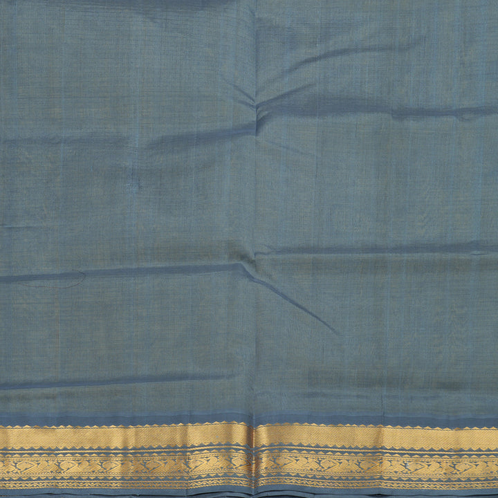 Hayagrivas Handloom Pure Silk Cotton Saree in Shimmering Lemon Yellow KBE446E8-8