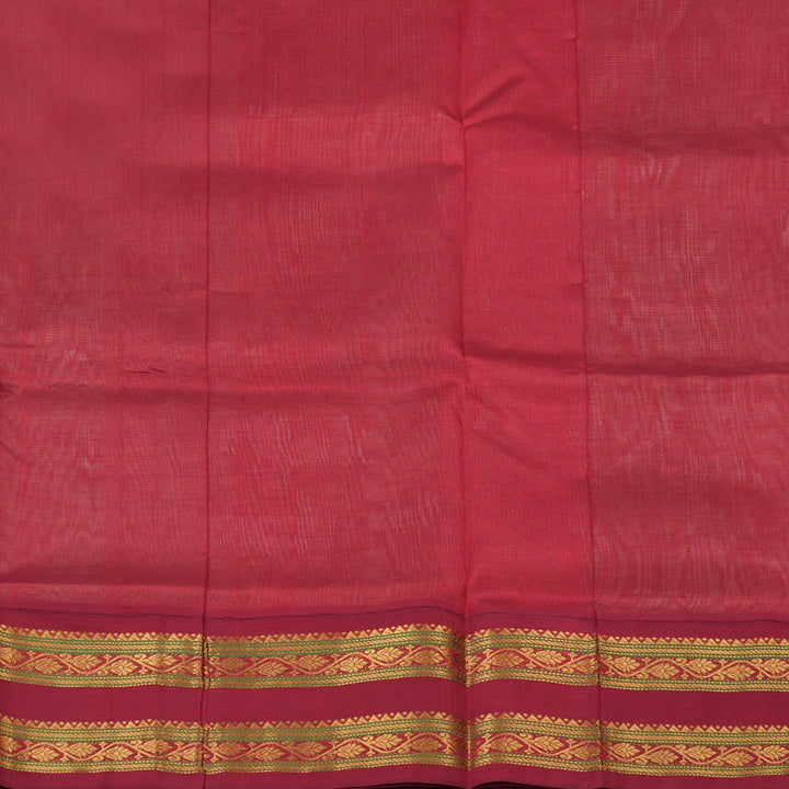 Hayagrivas Handloom Pure Silk Cotton Saree in rich Half White with Red KBE446E9-5